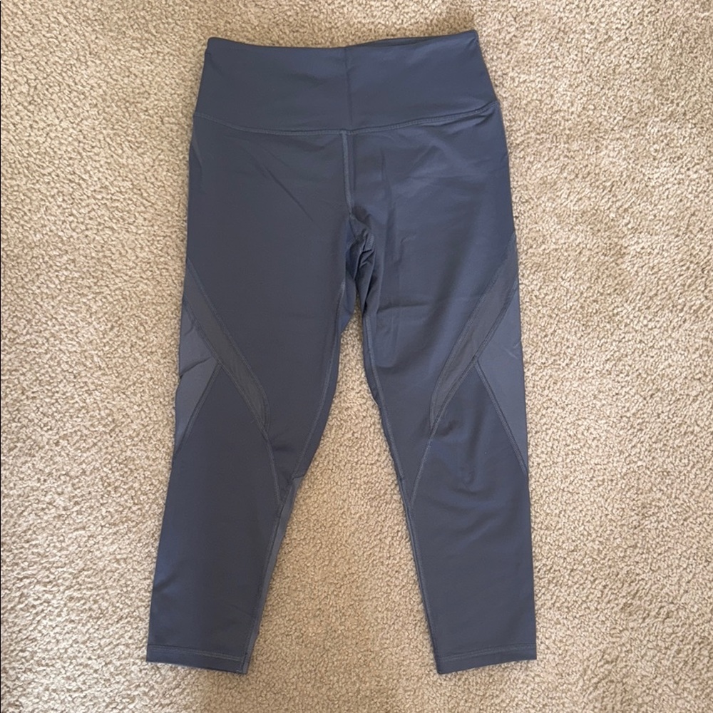 Gray High-Waisted Leggings